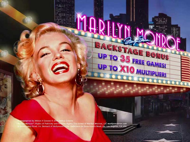Lošimo automatas filmų tematika Marilyn Monroe